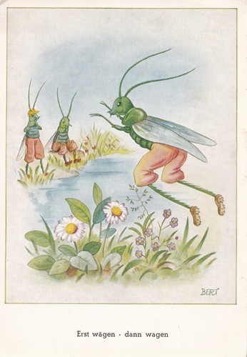 Künstler heuschrecken - kÜnstler-ak,